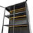 76.75'' Tall Display Cabinet, With Glass Doors And LED Lights, Steel Curio Cabinet With 3-Sided Glass, Pantry Cabinet With Storage For Hallways, Livingroom Kitchen Home Decor & Office-160435898