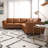 Comerford Upholstered L-Shaped Sectional Symmetrical