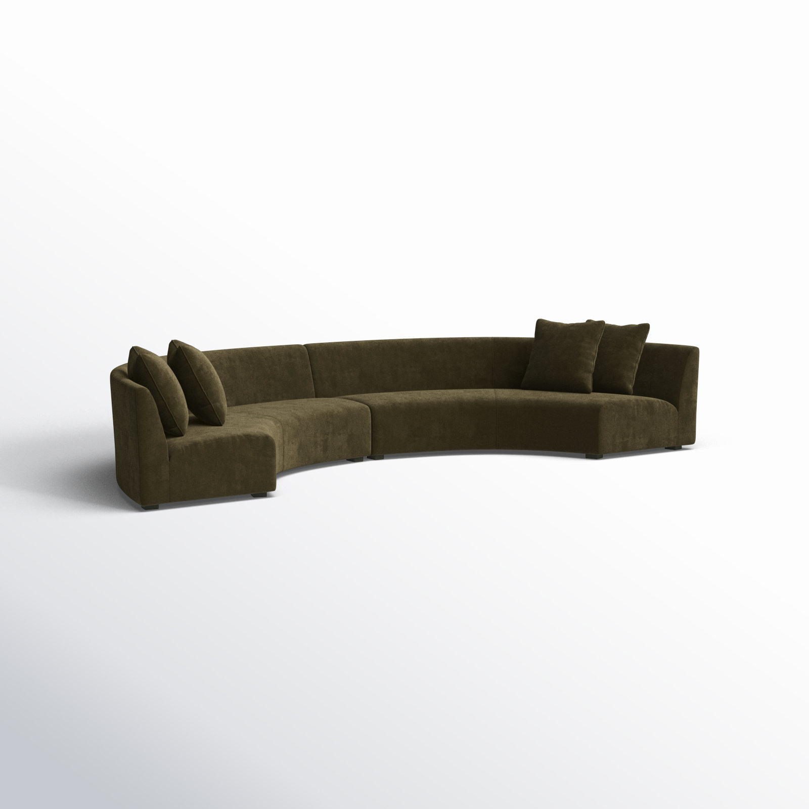 Aileen Modular Upholstered Sectional, Green