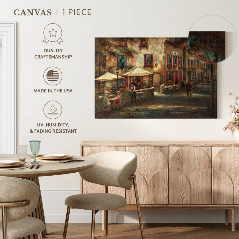 Sireci Courtyard Cafe, 34" H x 51" W