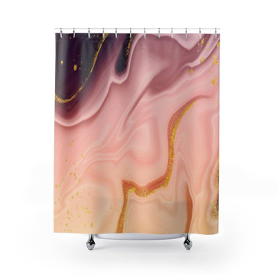Rideau de douche simple abstrait