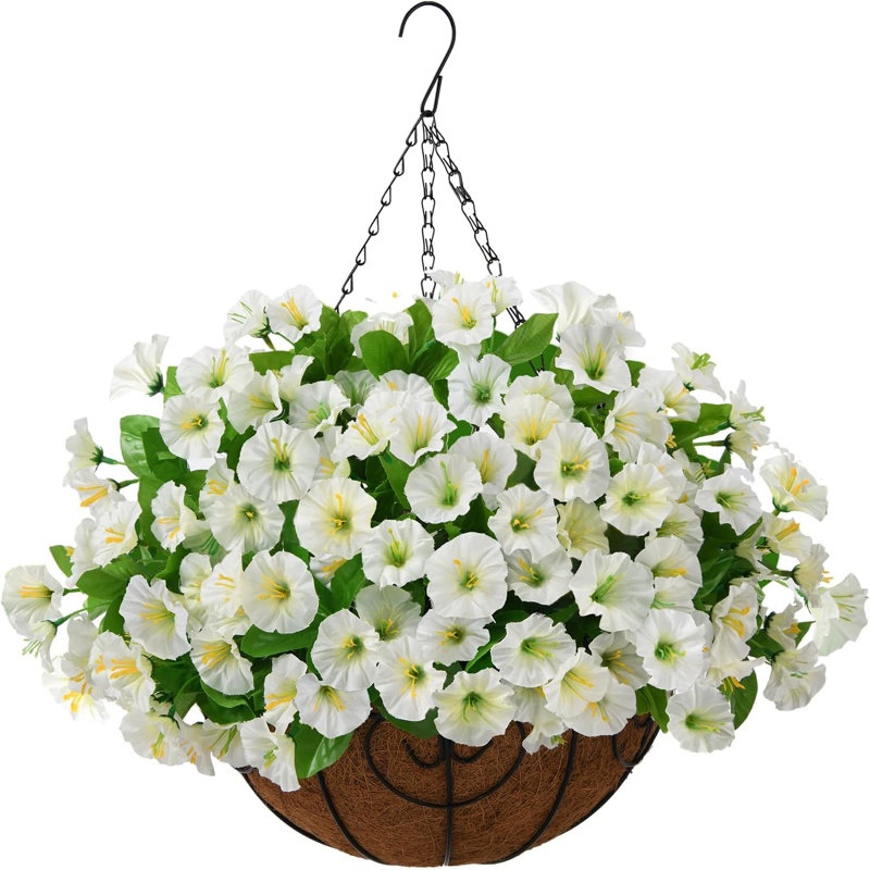 Panier de pétunia suspendu artificiel