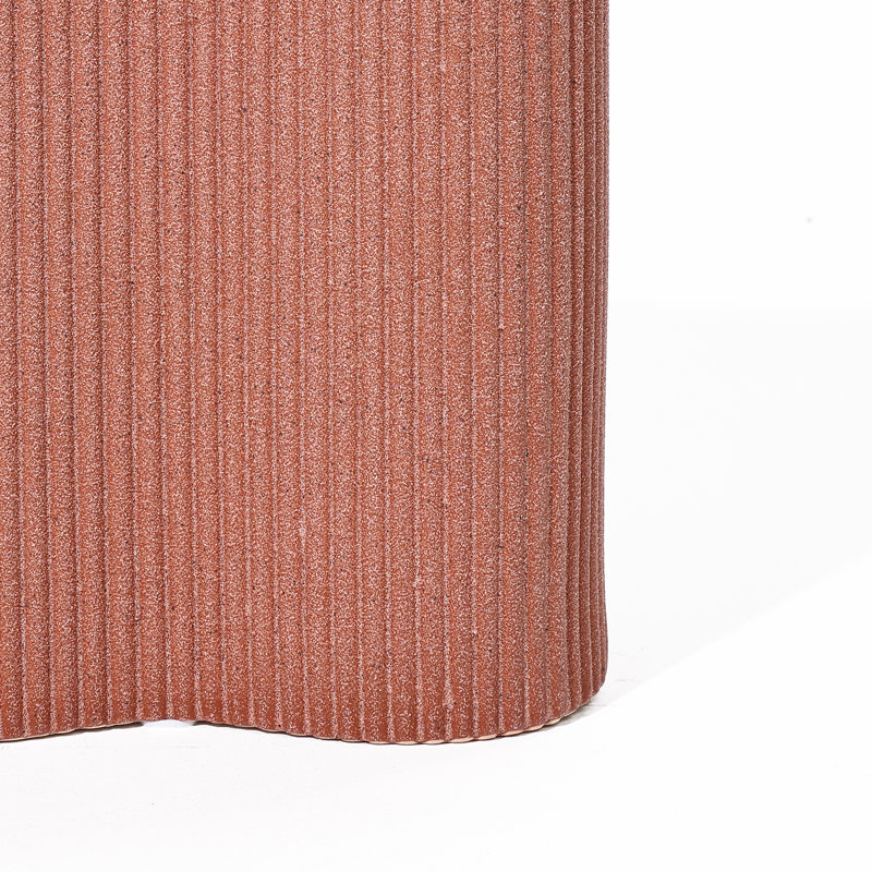 9.7'' H Modern Ceramic Table Vase for Home Decor, Brown