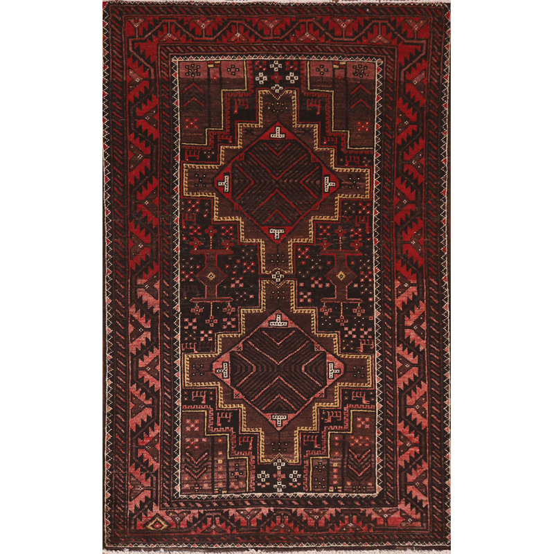 Tapis à motif géométrique traditionnel 3 x 6