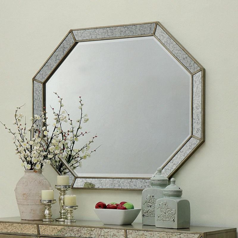 miroir de commode biseauté côtier Heckson