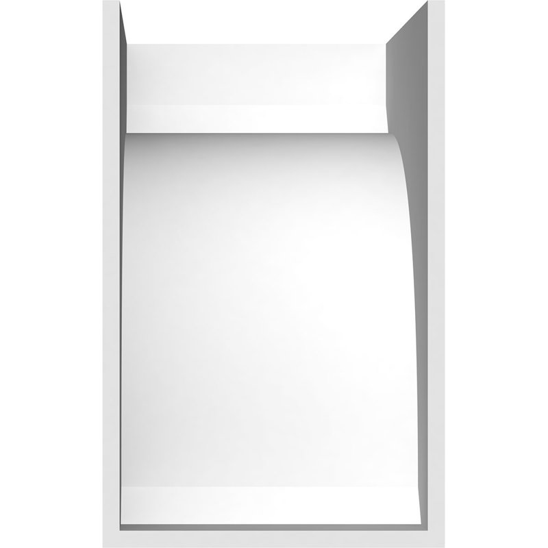 Corbeau standard en PVC de qualité architecturale standard, H 12 po x l 7 po x P 12 po