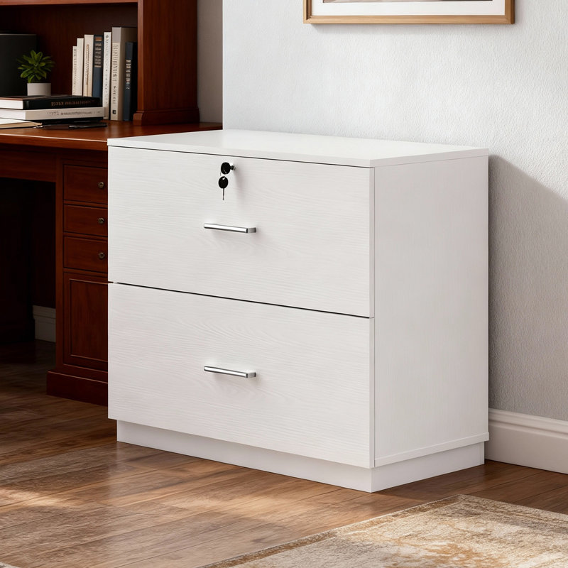 Classeur simple 2 tiroirs, Blanc