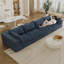 Canapé de 158 po sans os avec coussins en plumes, canapé modulaire en velours côtelé avec assise profonde, canapé modulaire surdimensionné avec housses amovibles, aucun assemblage requis-447972505