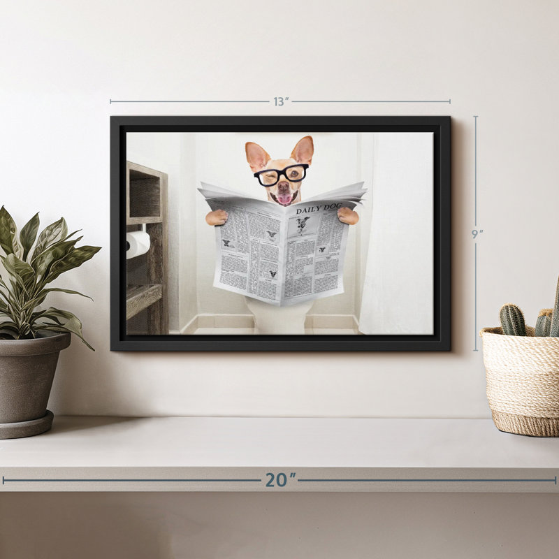 Impression sur toile, "Khendal Chihuahua", H 9 po x l 13 po