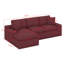 Canapé rembourré Boneless avec coussin double couche et poches latérales-1207234663