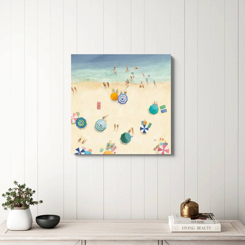 «Summer Beach Fun II Bright Crop», impression, H 30 po x l 30 po, Non, Toile tendue