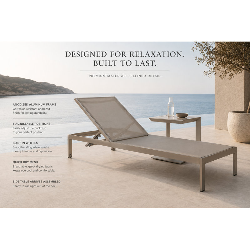 Harleen Outdoor Chaise Lounge