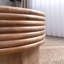 Table basse ronde en bois avec rangement caché