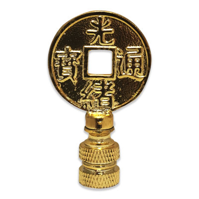 Asian Symbols Lamp Finial