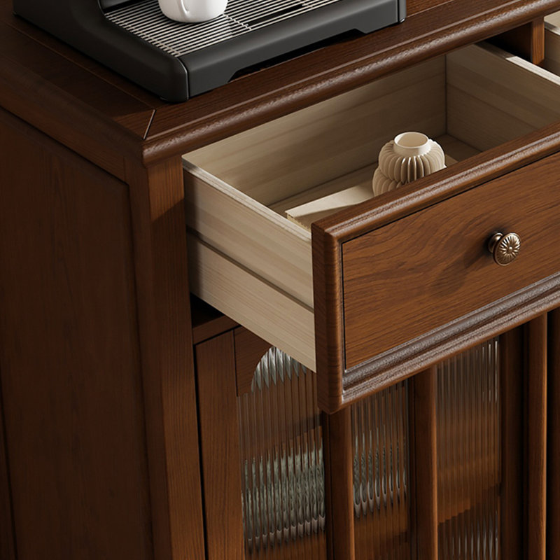 Armoire de rangement de grande capacité, H 37,4 po x l 53,15 po x P 15,75 po, Noyer