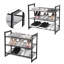 9 Pair Stackable Shoe Rack-2135793844