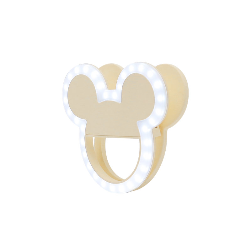Anneau lumineux Disney Disney Mouse GlowMe avec luminosité réglable à 3 niveaux, pince portative