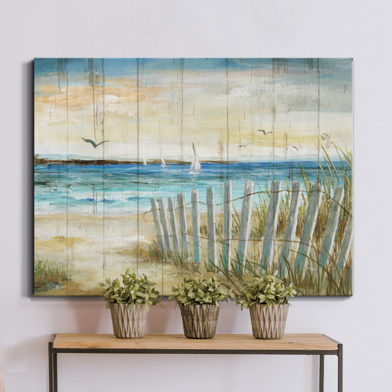Coastal Causeway - Impression sur toile tendue, H 12 po x l 8 po x P 1 po