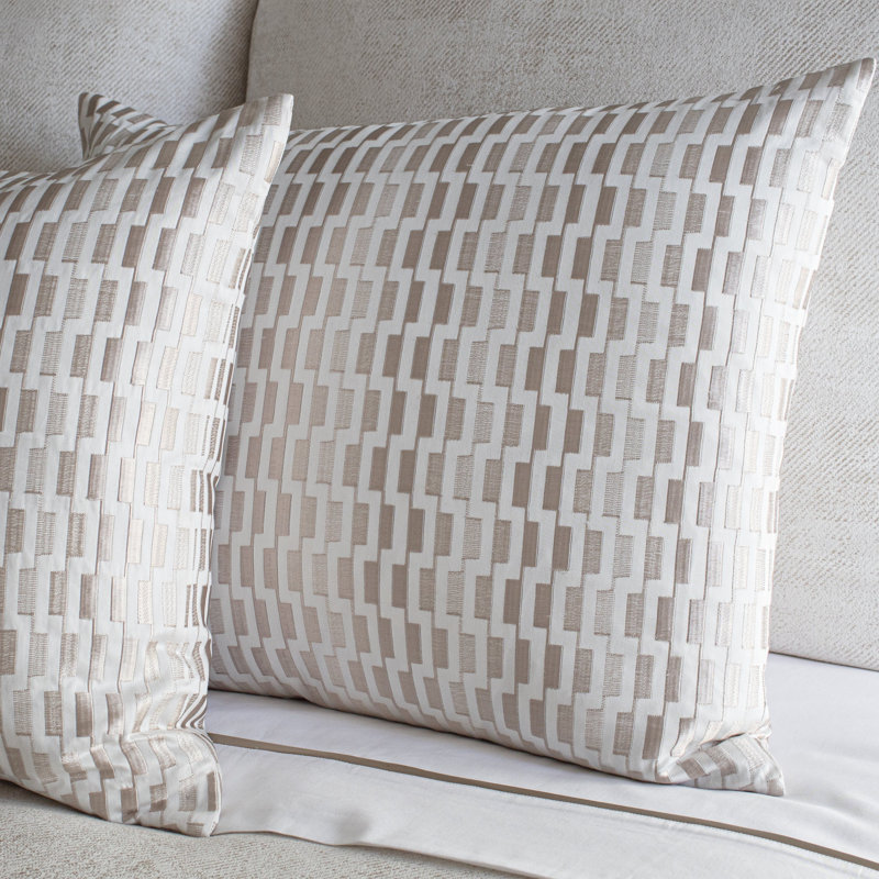 Ingot Square Pillow Cover & Insert, Palladium