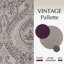Rideaux obscurcissant à motif de médaillon rétro pour chambre à coucher, mauve rétro sur fond gris-2012581141-2012581151