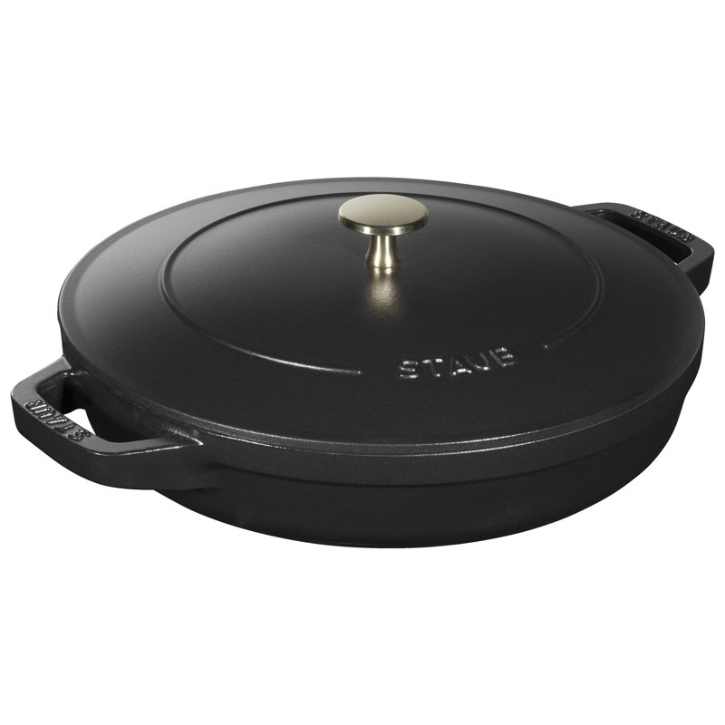 Staub Cast Iron 4-Pc Stackable Set, Black