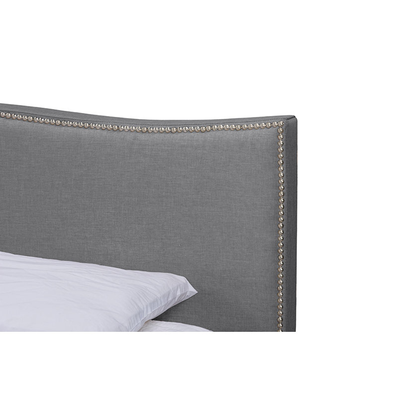 Vegan Leather Platform Bed, Queen, White