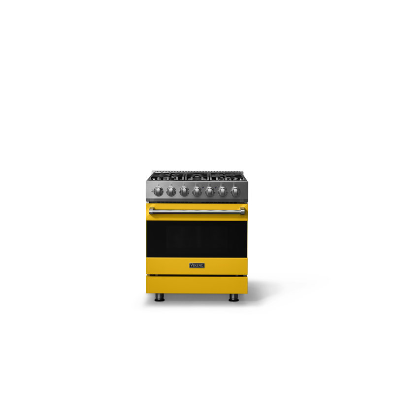 3 Series 30" Self-Cleaning Gas Range, Daffodil, Liquid Propane, Gas