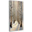  Bouleau, art mural grand paysage vertical, forêt hivernale naturelle, peinture sur toile pour décoration de salon, tremble moderne, reproduction d'art de bouleau pour le couloir 24 x 48 po-1341824599-1341824550