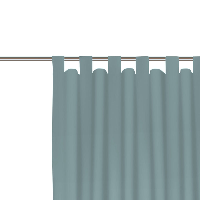 Curtain Panel Panel, Width 132 x Drop 225, Middle Blue