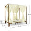 Lit de jour d'extérieur charmant, éléments d'eau, sièges, lit de jour en bois avec attrait, caractéristiques imperméables, salon,