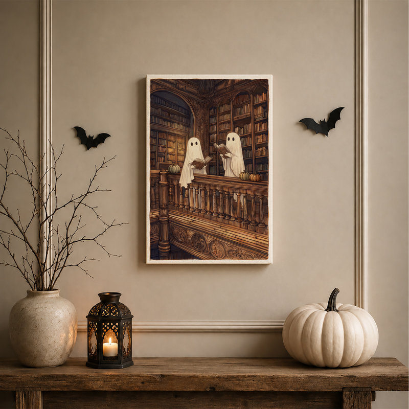 Art blanc sur toile, bibliothèque blanche, H 48 po x l 32 po