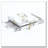 Glossy Square Storage Coffee Table With 4 Drawers
