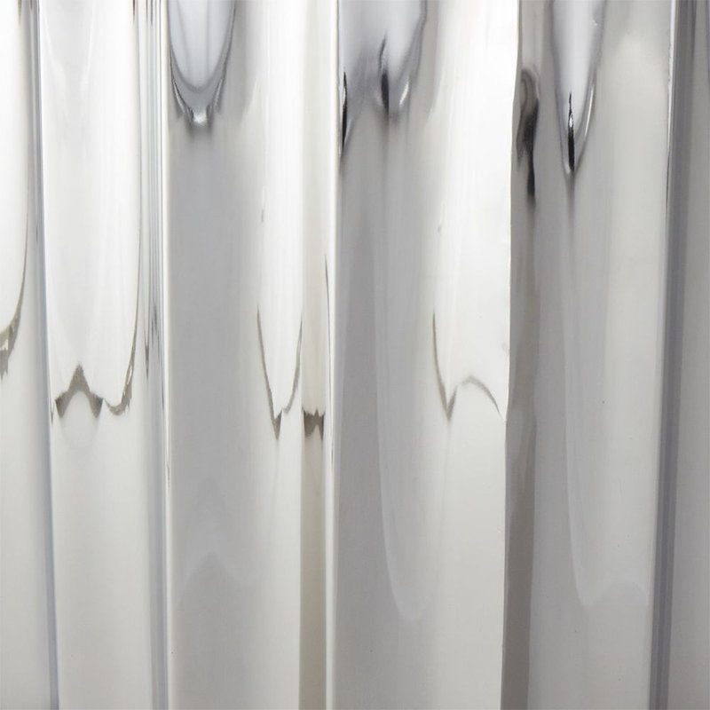 Fluted Column Table-Nickel, Nickel