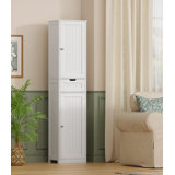 67.13" Tall Storage Cabinet with 2 Doors & 1 Drawer