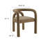 Chaise d'appoint en velours Astrid-107084234