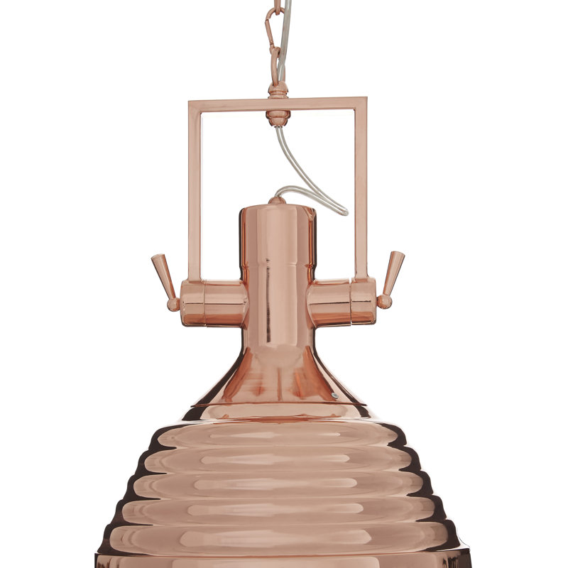 Addison 1 - Light Cone Pendant, Copper