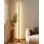 Lampe de coin minimaliste avec lumière DEL à intensité variable, télécommande, température de couleur réglable, lampe d'ambiance moderne sur pied pour le salon et la chambre à coucher