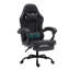 Radelldar Adjustable Reclining Ergonomic Faux Leather Swiveling PC & Racing Game Chair with Footrest-64975276-64975283