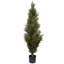 Artificial Cedar Cypress Confier Trees 120cm Faux Cedar Tree in Pot Liner