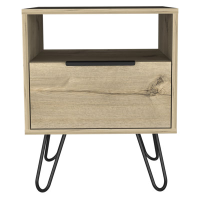 1-Shelf 1-Drawer Nightstand