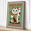 Lucky Cat Welcomes Japandi - Wrapped Canvas-1811541715-1811541740
