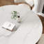 Mid-Century Modern Farmhouse Round Sintered Stone Pedestal Otelia For 4/6/8/10-486253491-486253494