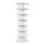 Étagère à chaussures rotative 360, armoire de rangement pour 7 chambres à coucher, grande capacité de rangement, hauteur intérieure de 21 cm, tablettes, installation rapide, support non durable, chambre à coucher, capacité, blanc, panneaux, stable et