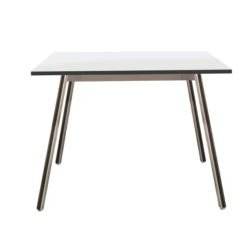 Table de salle à manger Reef, Blanc, Acier inoxydable