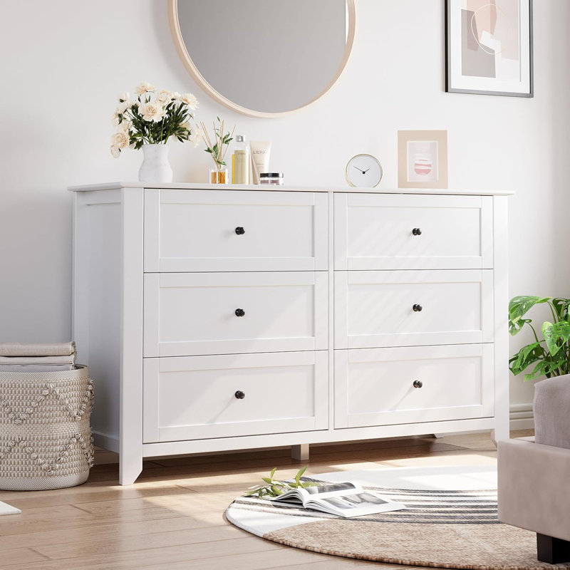 Commode 2 pièces 6 tiroirs 54 po