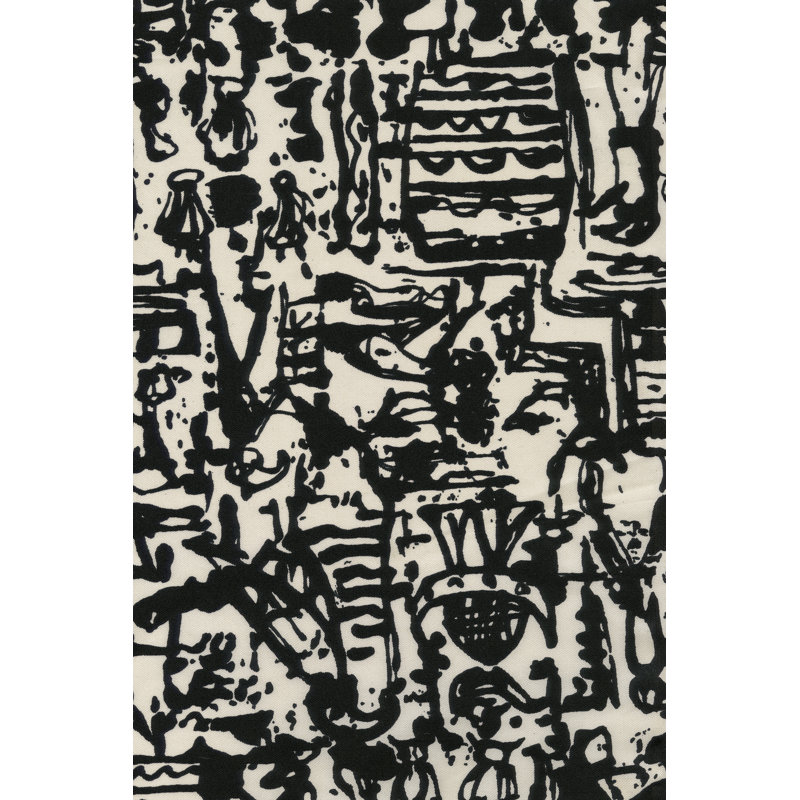" Graphic Mod Abstract II " by Baxter Mill Archive, 18" H x 12" W  , Yes, Black Single Framed