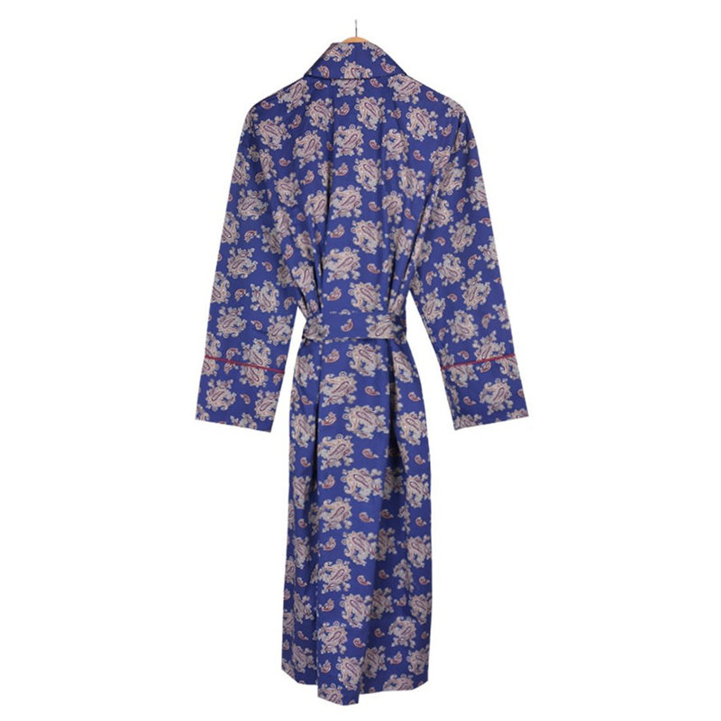 100% Cotton Velour Mid-Calf Bathrobe with Pockets, 3XL