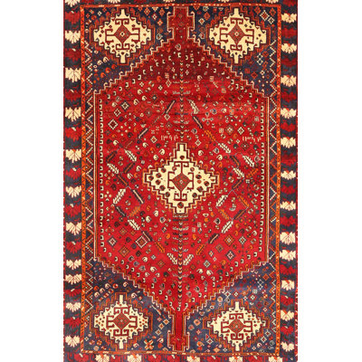 Tapis traditionnel rouge / beige Lanikai
