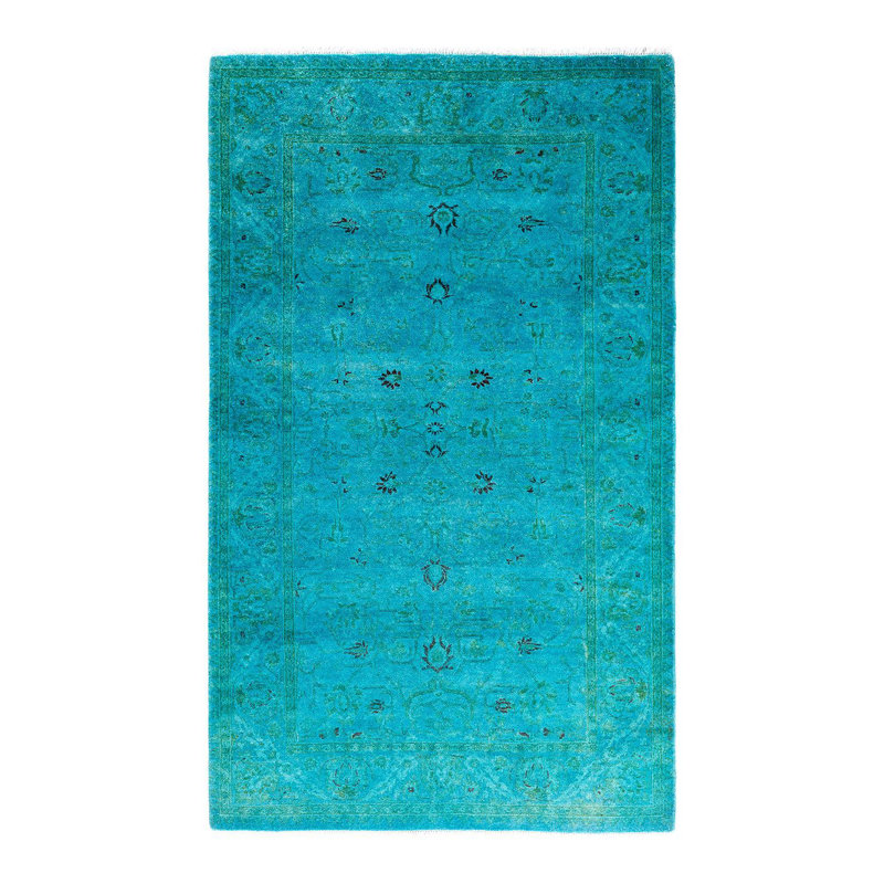 Overyed One-of-a-Kind Rectangle 3'2" X 5'1" Hand Knotted Area Rug