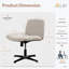 Beaussicot Polyester Desk Chair no Wheels-97865837